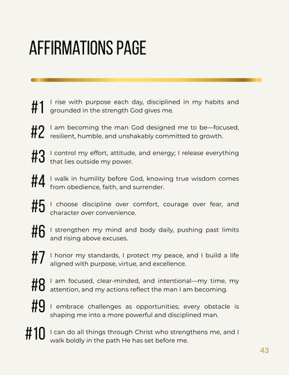 Rise: The Transformation Workbook for Men