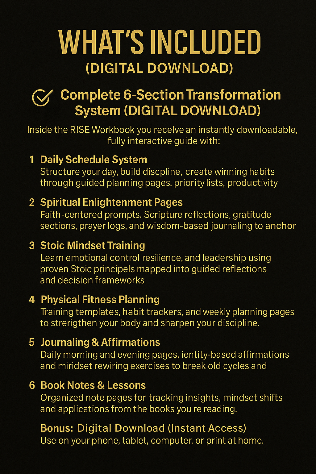 Rise: The Transformation Workbook for Men